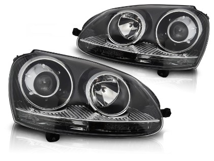 Prednji svjetla GTI R32 Xenon look (crna) / VW Golf 5 V Mk5 (2003-2009) Jetta (2005-2010), LPVWZ5