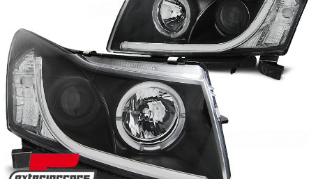 Prednji svjetla LED Angel Eyes DAYLINE dizajn (crna), LPCT08