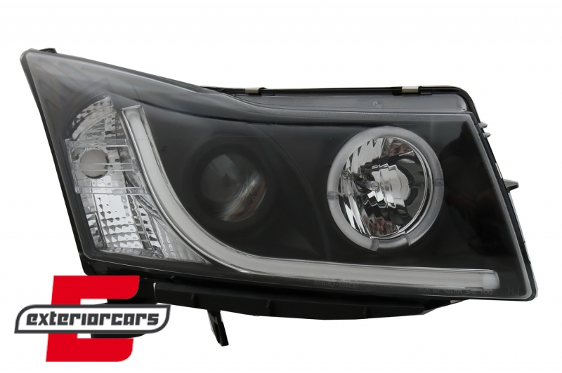 Prednji svjetla LED Angel Eyes DAYLINE dizajn (crna), LPCT08