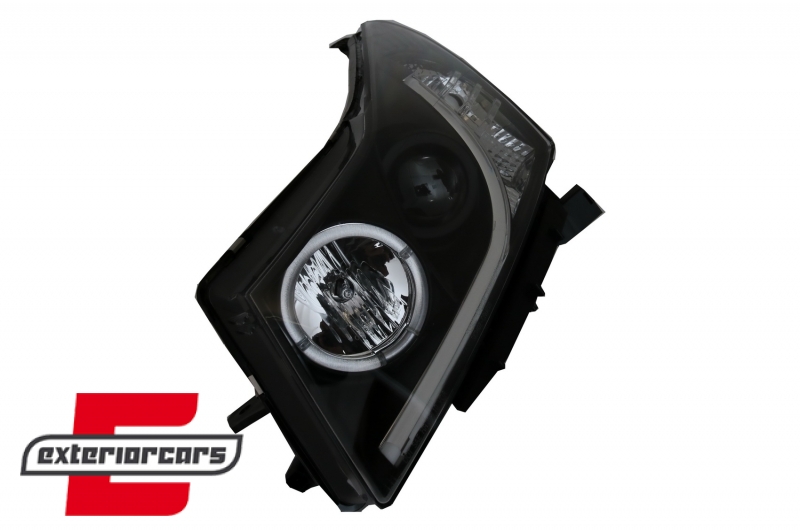 Prednji svjetla LED Angel Eyes DAYLINE dizajn (crna), LPCT08