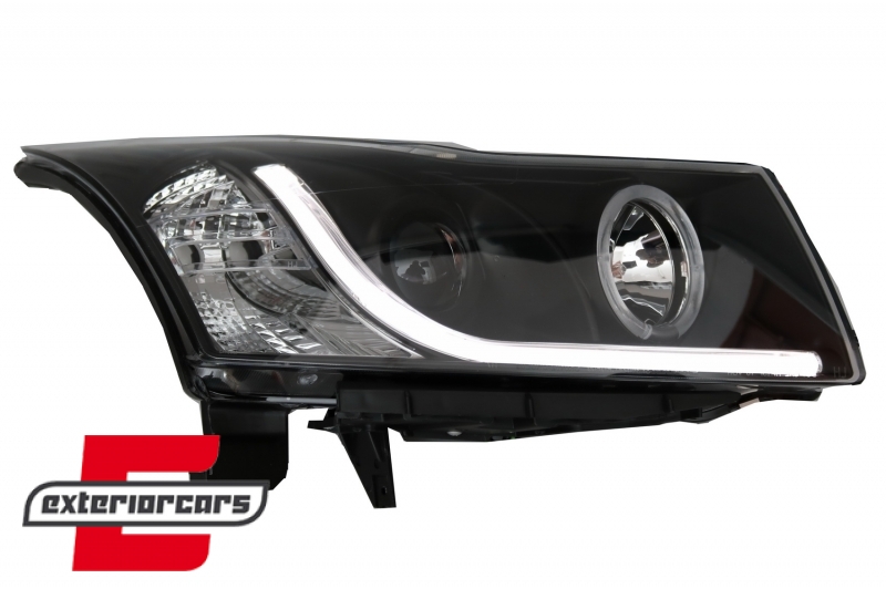 Prednji svjetla LED Angel Eyes DAYLINE dizajn (crna), LPCT08
