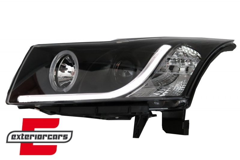 Prednji svjetla LED Angel Eyes DAYLINE dizajn (crna), LPCT08