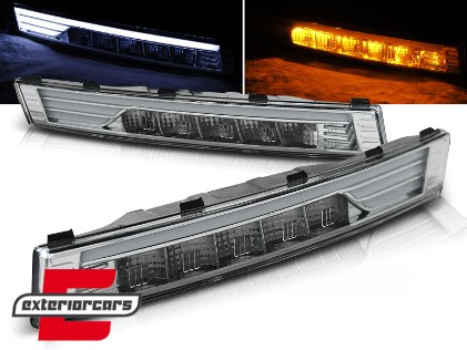 Prednji žmigavci LED sa pozicijskim svjetlom (chrome) / VW Passat B6 (2005-2010) limuzina karavan, KPVW25