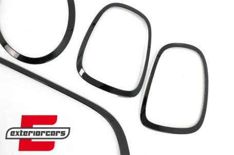 Set ukrasa prednji farovi/maska/stražnja svjetla Surround poklopci (piano crna) / MINI III F55 F56 Hatchback F57 Cabrio (2014-), 40594