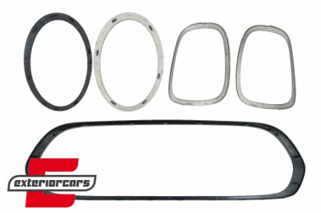 Set ukrasa prednji farovi/maska/stražnja svjetla Surround poklopci (piano crna) / MINI III F55 F56 Hatchback F57 Cabrio (2014-), 40594