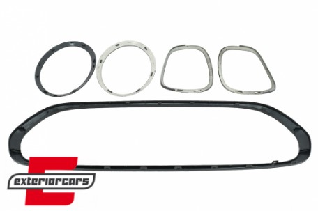 Set ukrasa prednji farovi/maska/stražnja svjetla Surround poklopci (piano crna) / MINI III F55 F56 Hatchback F57 Cabrio (2014-), 40594