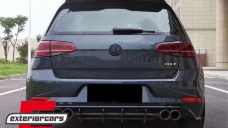 Splitter difuzora zraka (crna) / VW Golf 7.5 Facelift R (2017-2020), RDLVWG75R
