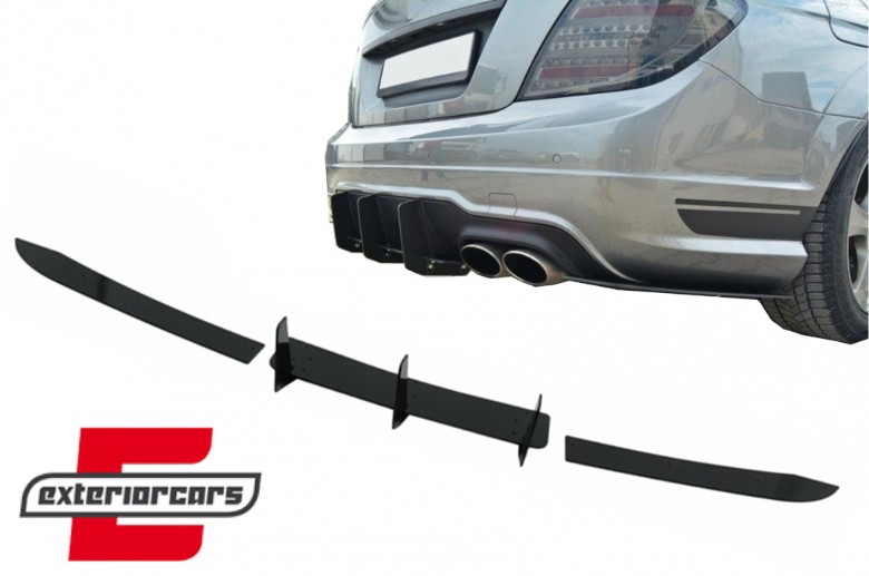 Splitter difuzora zraka (piano crna) / Mercedes C-klasa W204 C204 Limuzina Coupe (2012-2014), RDEXMBW204