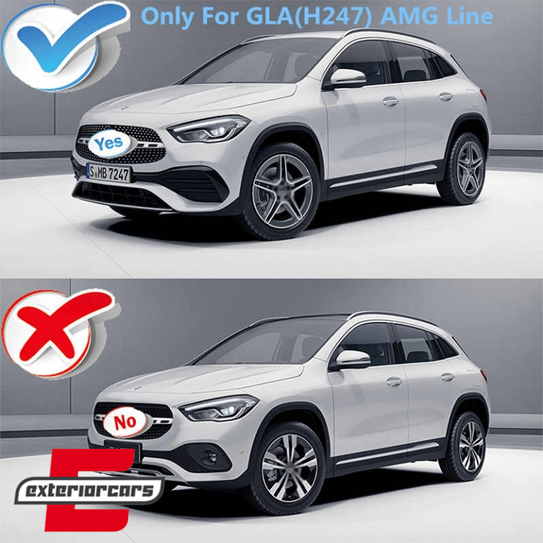 Splitteri zadnjeg branika Sport line (piano crna) / Mercedes GLA SUV H247 (2020-), RFOBH247