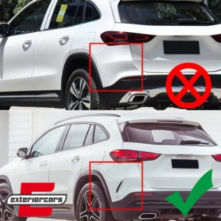 Splitteri zadnjeg branika Sport line (piano crna) / Mercedes GLA SUV H247 (2020-), RFOBH247