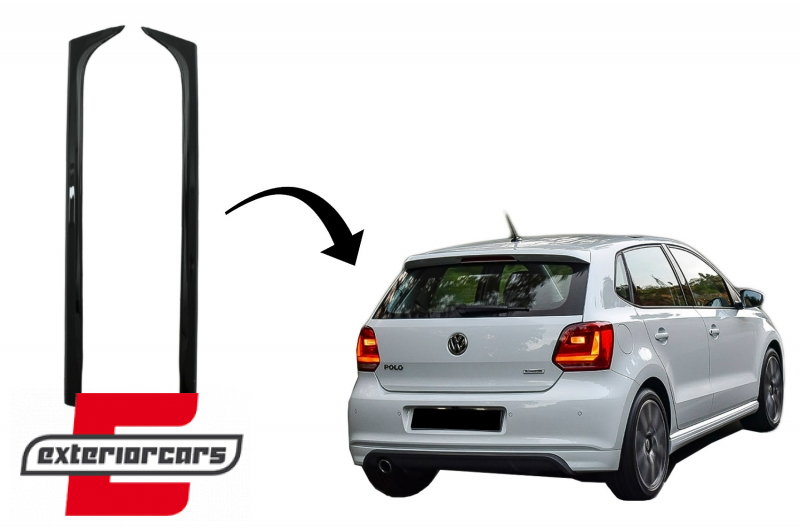 Spojler stražnjeg stakla GTI dizajn (piano crna) / VW Polo 6R MK5 (2009-2018), TRFVWPO6R