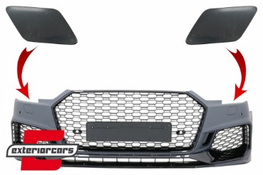 SRA poklopci prednji branik Quattro RS4 dizajn / AUDI A4 B9 8W limuzina karavan (2016-2019), SRAFBAUA4B9BK