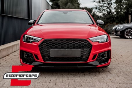 SRA poklopci prednji branik Quattro RS4 dizajn / AUDI A4 B9 8W limuzina karavan (2016-2019), SRAFBAUA4B9BK