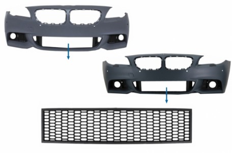 Središnja donja mrežica M paket dizajn / BMW serije 5 F10 F11 (2009-2017), FBGBMF10MT