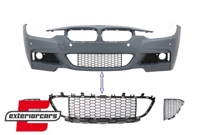Središnja donja mrežica prednjeg branika M paket dizajn / BMW serije 3 F30 F31 (2011-2019), COFBGBMF30MT