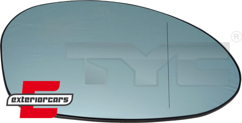 Staklo retrovizora (desna strana) / BMW serije 1 E81, E82, E87, E88 + serije 3 E90, E91, E92, E93 (09.2004-09.2009), 303-0133-1