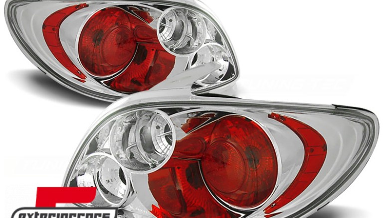 Stražnja svjetla (chrome) / Peugeot 206 (10.1998-2009) hatchback 3V 5V, LTPE10