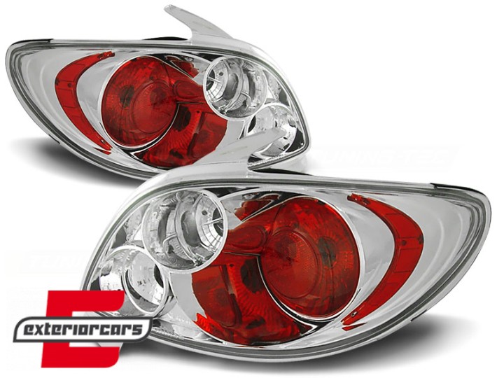 Stražnja svjetla (chrome) / Peugeot 206 (10.1998-2009) hatchback 3V 5V, LTPE10
