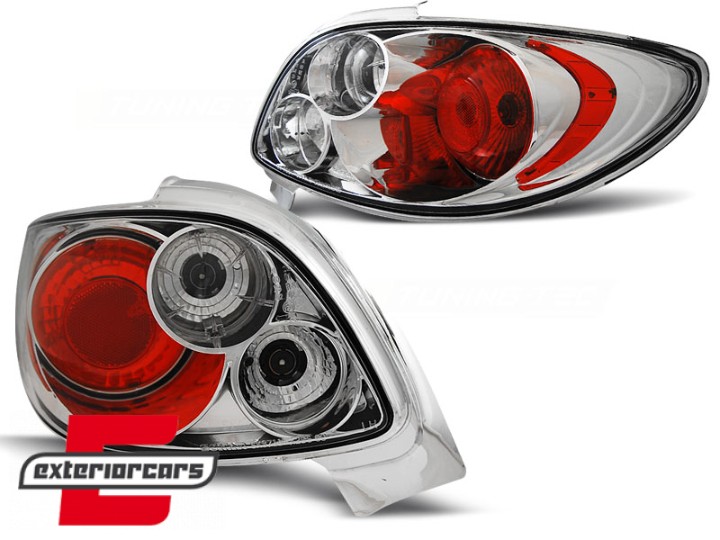 Stražnja svjetla (chrome) / Peugeot 206 CC (1998-2004) 2 vrata, LTPE01