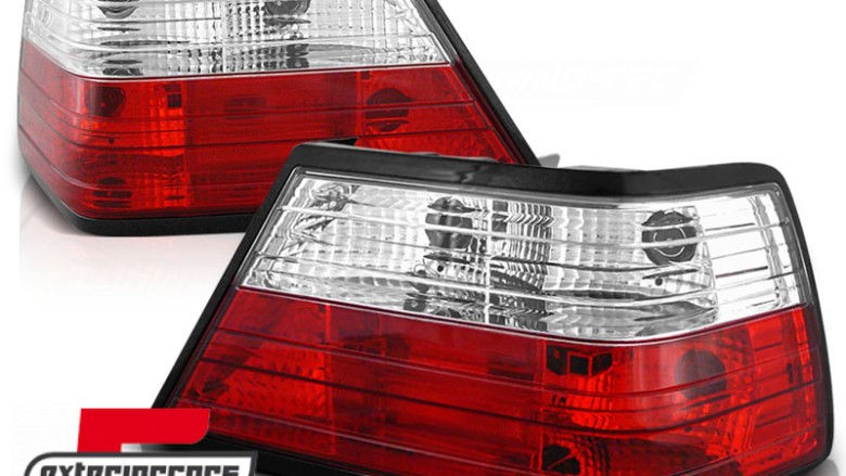 Stražnja svjetla (crvena/kristal) / Mercedes E-klasa W124 (1985-1995), LTME03