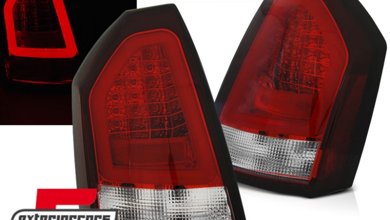 Stražnja svjetla LedBar (crvena/kristal) / Chrysler 300C limuzina (2005-2007), LDCH16