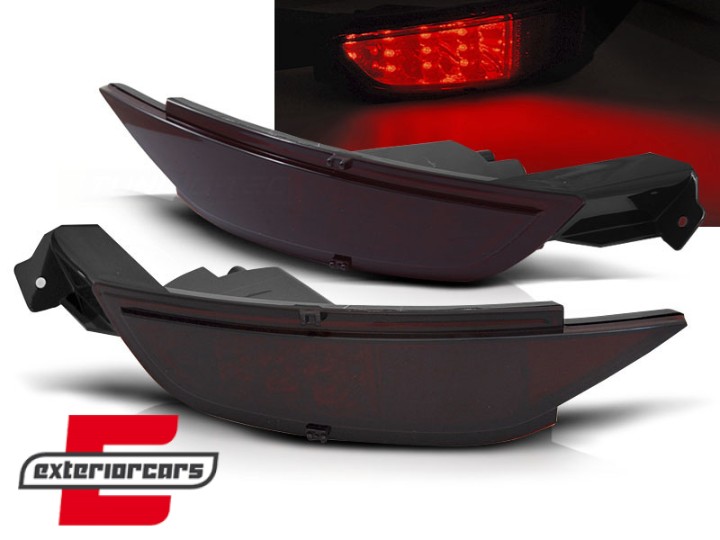 Svjetla za maglu LED (crvena/smoke) / Ford Fiesta Mk7 (2008-2016) Hatchback, LDFO85