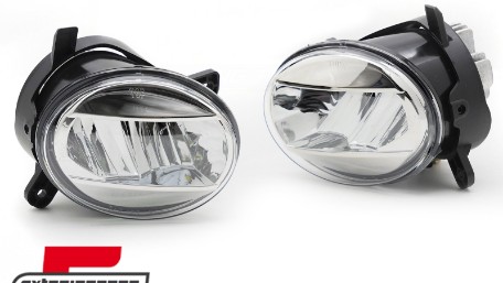 Svjetla za maglu LED (kristal/chrome) / Audi A4 B8 (2007-2011) A6 C6 (2009-2011) Q5 (2008-2016) Seat Exeo (2009-2013), HAAU16