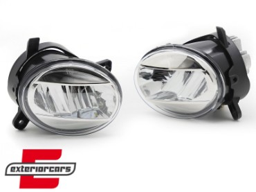 Svjetla za maglu LED (kristal/chrome) / Audi A4 B8 (2007-2011) A6 C6 (2009-2011) Q5 (2008-2016) Seat Exeo (2009-2013), HAAU16