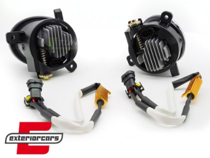 Svjetla za maglu LED (kristal/chrome) / Audi A4 B8 (2007-2011) A6 C6 (2009-2011) Q5 (2008-2016) Seat Exeo (2009-2013), HAAU16