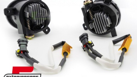 Svjetla za maglu LED (kristal/crna) / Audi A4 B8 (2007-2011) A6 C6 (2009-2011) Q5 (2008-2016) Seat Exeo (2009-2013), HAAU17