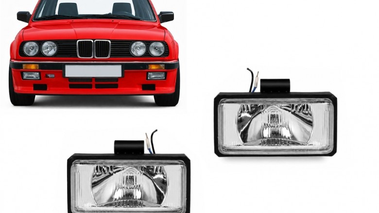 Svjetla za maglu (maglenke) (chrome) / BMW serije 3 E30 (1982-1990) limuzina cabrio, FLBME30
