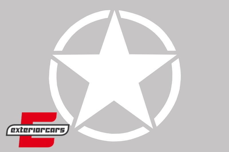 Univerzalna naljepnica zvijezda (bijela), STICKERSTARW