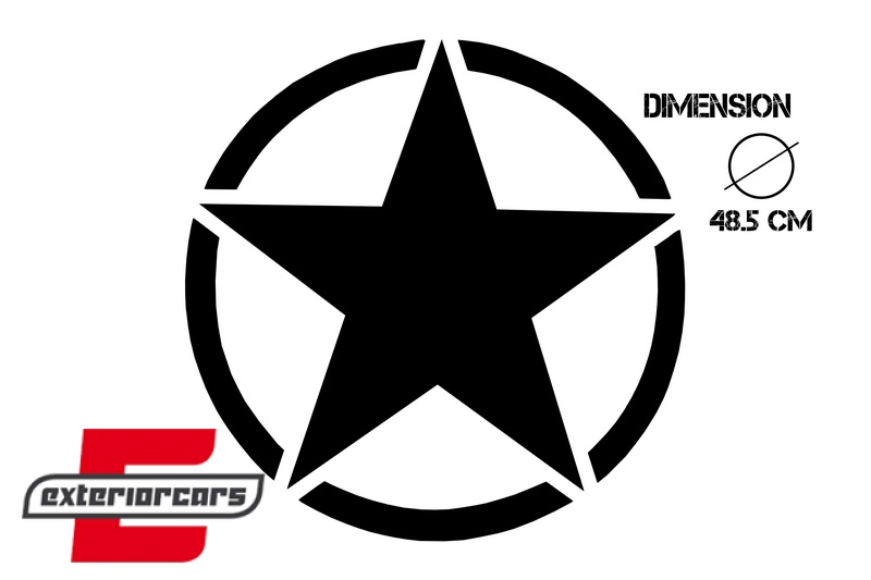 Univerzalna naljepnica zvijezda (crna), STICKERSTARB