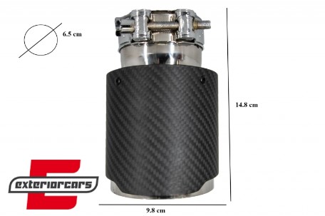 Univerzalni nastavak auspuha Carbon look-mat obrada, GJET-022