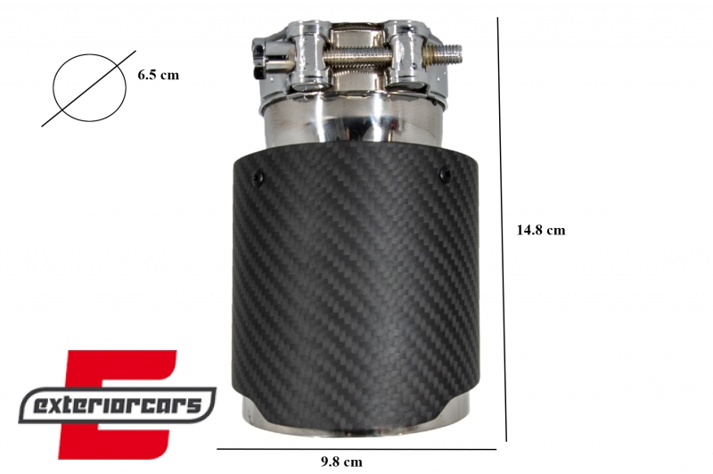 Univerzalni nastavak auspuha Carbon look-mat obrada, GJET-022