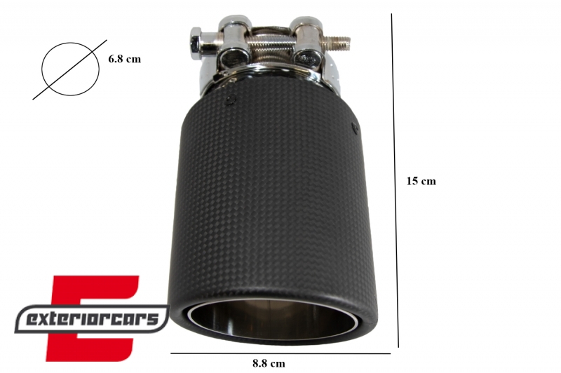 Univerzalni nastavak auspuha Carbon nastavak-mat obrada, GJET-021