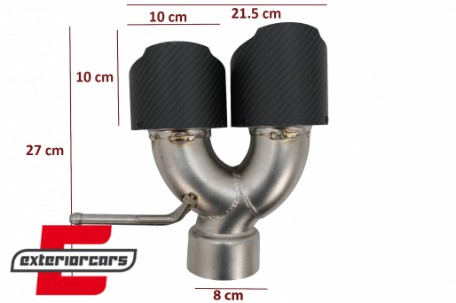 Univerzalni nastavci auspuha Carbon look, KLT077