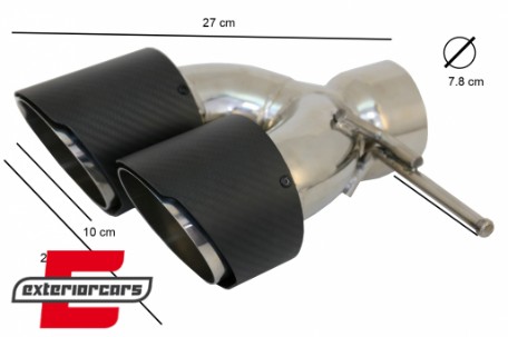 Univerzalni nastavci auspuha Carbon look, KLT077PB