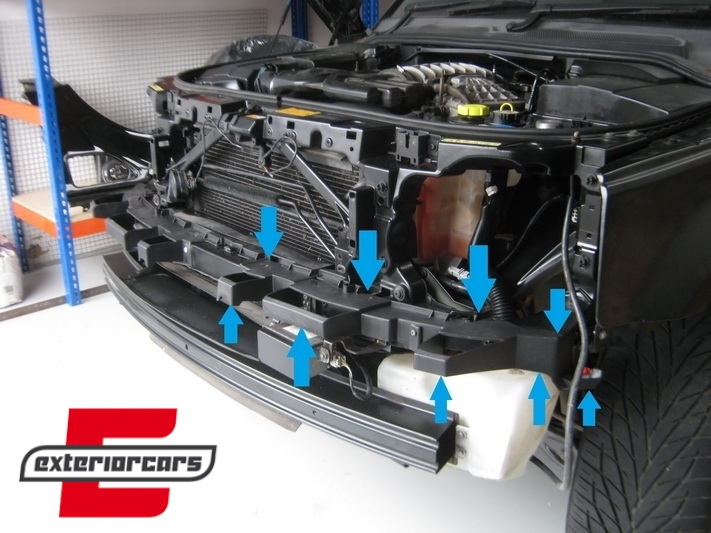 Unutarnja ploča prednjeg branika LED DRL nosač / Land Range Rover Sport L320 (2005-2013), BRHLRRSFOE