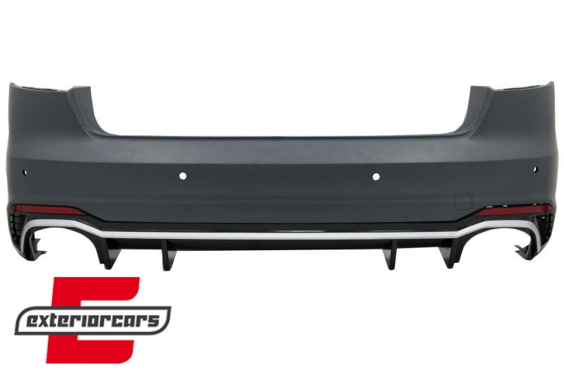 Zadnji branik RS4 dizajn (chrome) / Audi A4 B9 8W (2016-2019) limuzina, RBAUA4B9RS