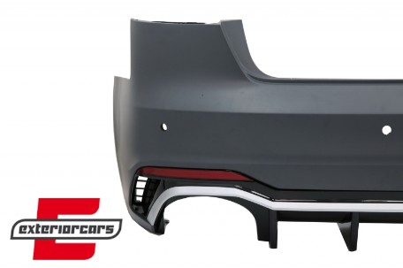 Zadnji branik RS4 dizajn (chrome) / Audi A4 B9 8W (2016-2019) limuzina, RBAUA4B9RS