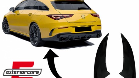 Zadnji flapovi CLA 45S dizajn (piano crna) / Mercedes CLA Shooting Brake X118 CLA Coupe C118 (2019-), RFOBW118