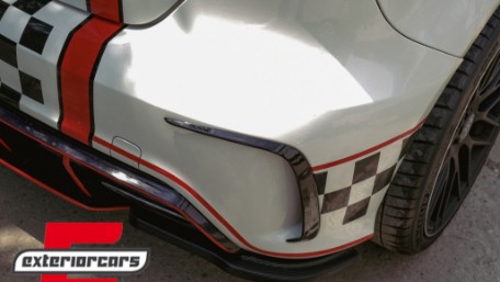 Zadnji splitteri A45 AMG Aero Edition Look (piano crna) / Mercedes A-klasa W176 (2012-2018), GCP-176150