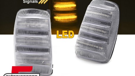 Žmigavci u retrovizorima LED SEQ (bijela) / Ford Transit (2013-2023), KBFO25