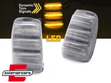 Žmigavci u retrovizorima LED SEQ (bijela) / Ford Transit (2013-2023), KBFO25