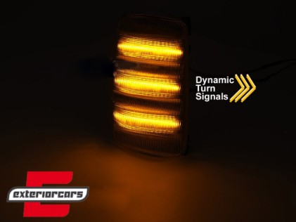 Žmigavci u retrovizorima LED SEQ (smoke) / Ford Transit (2013-2023), KBFO26