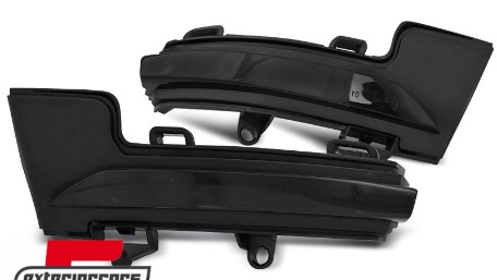 Žmigavci u retrovizorima LED SEQ (smoke) / Škoda Octavia III (2012-2020), KBSK03