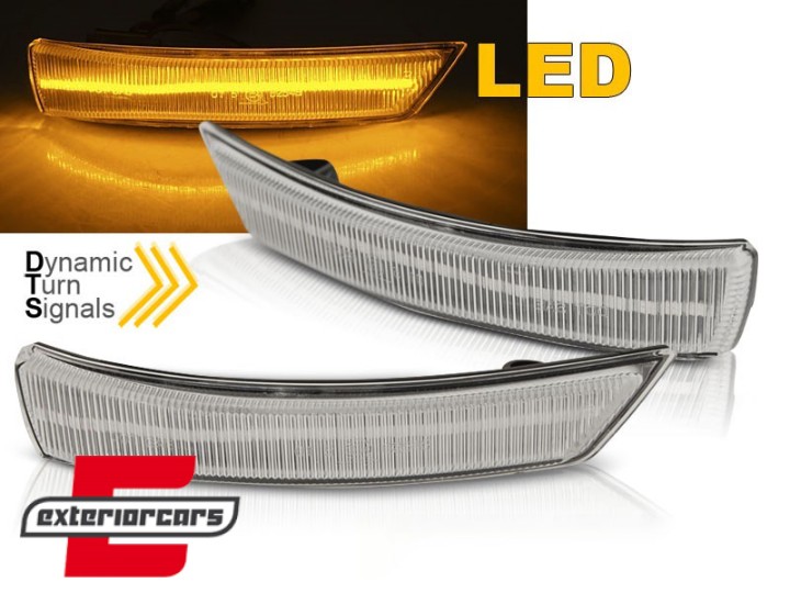 Žmigavci u retrovizoru LED SEQ (bijela) / Ford Focus (2008-2018) Mondeo (2010-2014), KBFO17