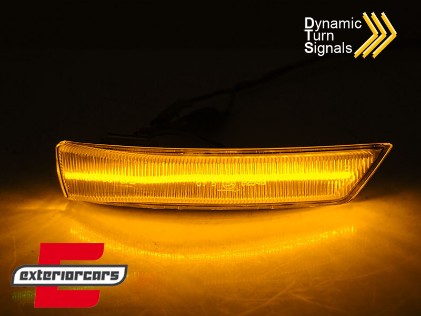 Žmigavci u retrovizoru LED SEQ (bijela) / Ford Focus (2008-2018) Mondeo (2010-2014), KBFO17