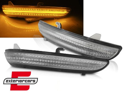 Žmigavci u retrovizoru LED SEQ (bijela) / Peugeot 208 2008 (2012-2020) Citroen C3 (2016-), KBPE07